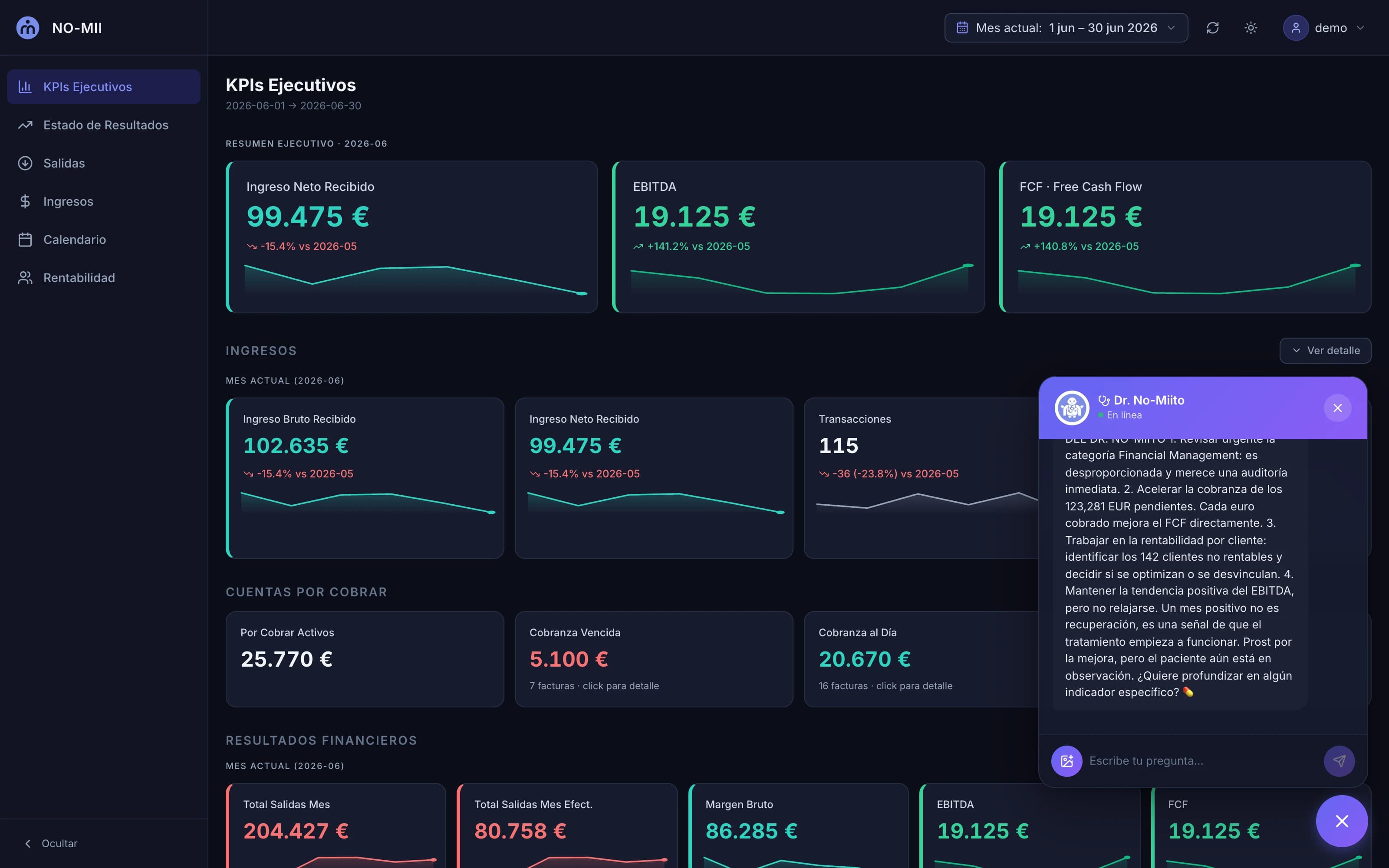 Dashboard Maestro de Pagos